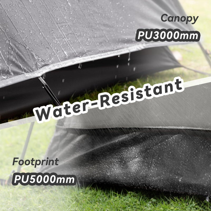 Forceatt Camping Tent 2/3/4 Person, Professional Waterproof & Windproof Lightweight Backpacking Tent Suitable for Outdoor,Hiking,Glamping, Mountaineering and Travel - Image 3